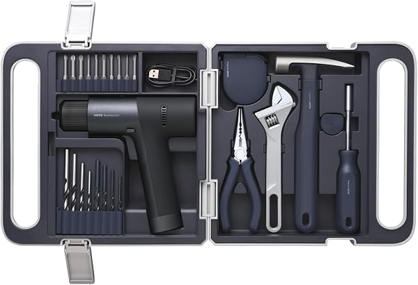 HOTO 12V Brushless Cordless Drill Tool Set
